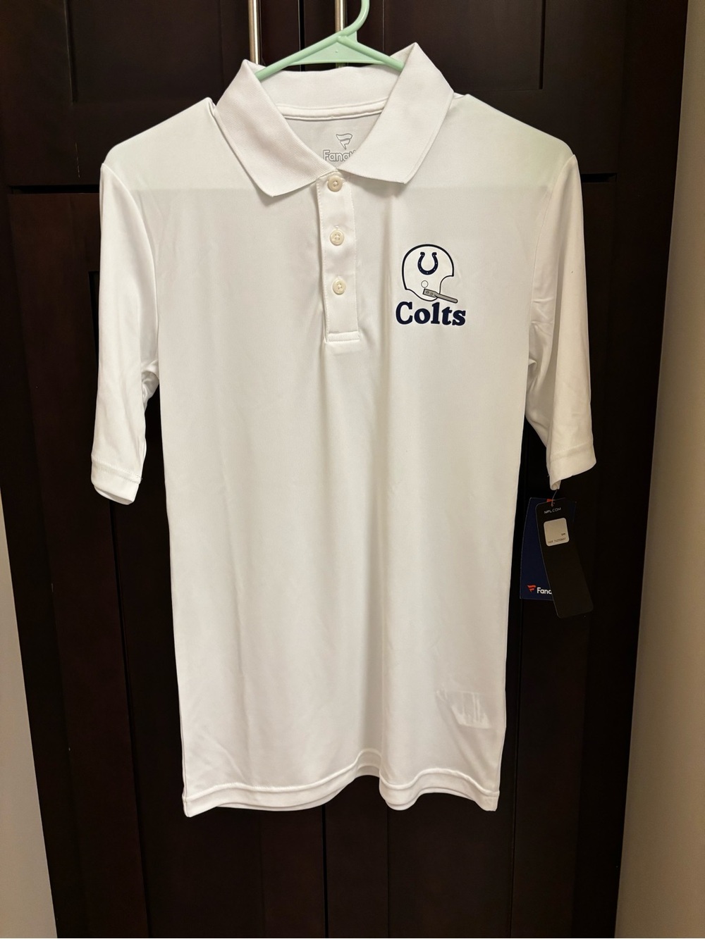 Indianapolis Colts Fanatics NFL Football Polo Shirt Size Small NWT